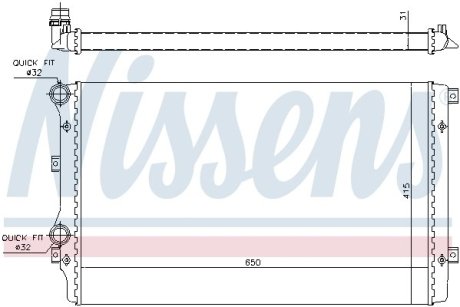 Радіатор NISSENS 65280A