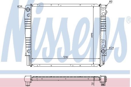 Радиатор NISSENS 65550A