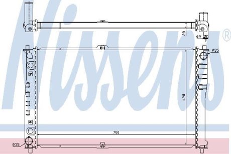 Радіатор охолоджування NISSENS 66618