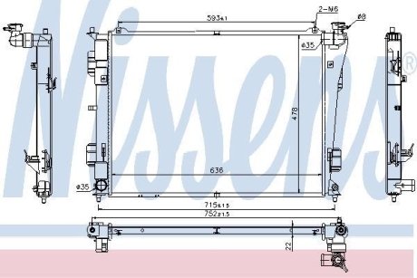 Радиатор NISSENS 66783