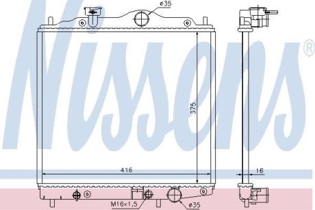 Радиатор NISSENS 67100