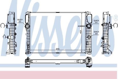 Радіатор охолоджування NISSENS 67105