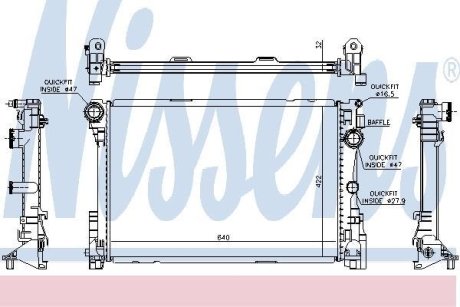 Радиатор NISSENS 67167