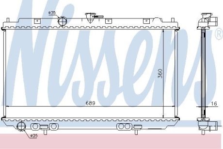 Радиатор охлаждения NISSENS 67346A