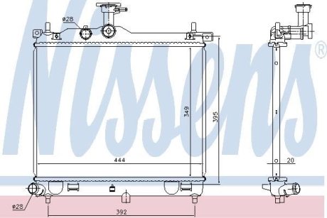 Радиатор NISSENS 67610