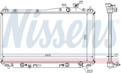 Радиатор NISSENS 68115