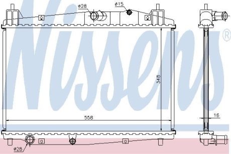 Радиатор охлаждения NISSENS 68506