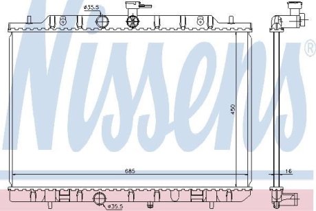 Радиатор NISSENS 68724 (фото 1)