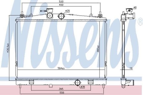 Радіатор NISSENS 68735