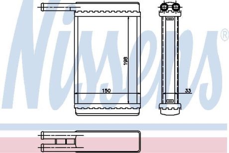 Радіатор пічки NISSENS 71753