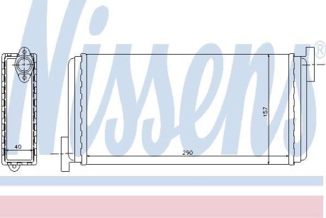 Радіатор опалювача салону First Fit NISSENS 72002