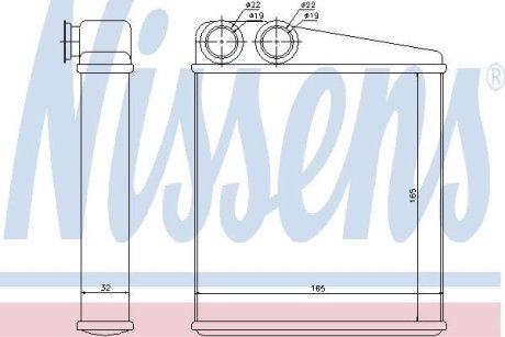 Радіатор пічки NISSENS 72206