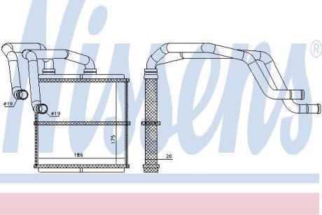 Радіатор пічки NISSENS 72219