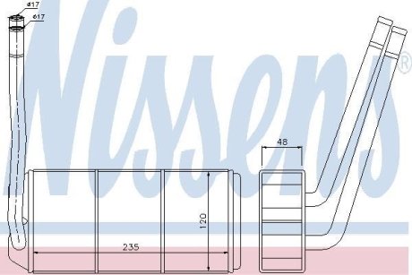 Радиатор отопления NISSENS 73001