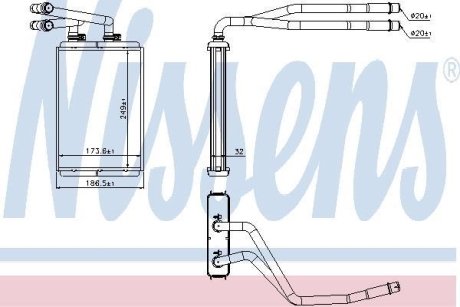 Радіатор опалення NISSENS 73990