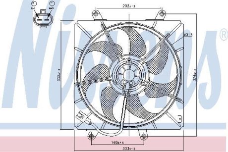 Вентилятор радіатора NISSENS 85014