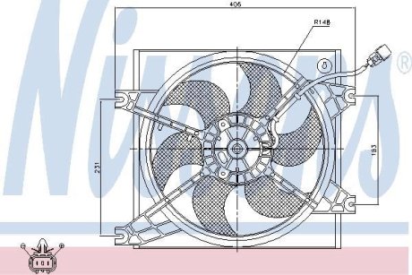 Вентилятор радіатора NISSENS 85085