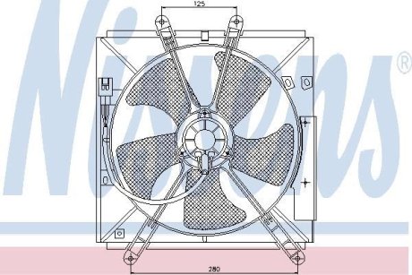 TOYOTA Вентилятор радіатора двиг. COROLLA 94-01 NISSENS 85330