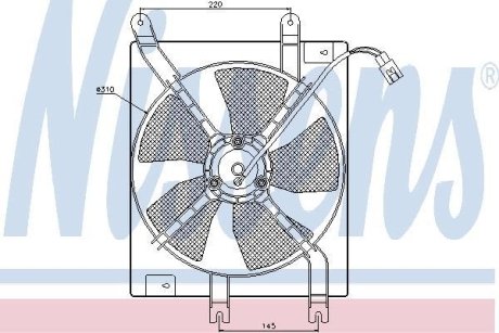Вентилятор радиатора NISSENS 85356