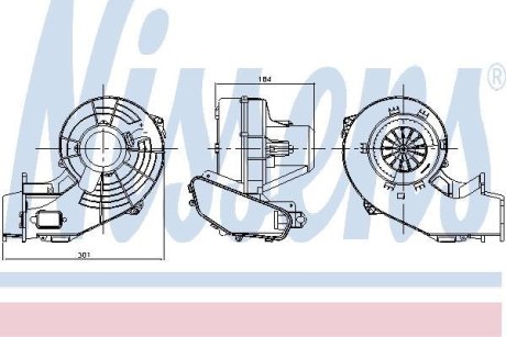 Вентилятор салону NISSENS 87247