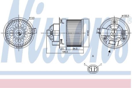 Вентилятор салона NISSENS 87250