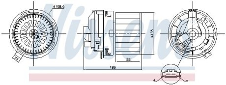 Вентилятор салона NISSENS 87358