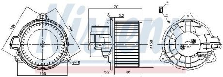 Вентилятор салону NISSENS 87392