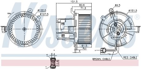 Вентилятор салона NISSENS 87406