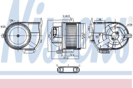 Вентилятор салону NISSENS 87487