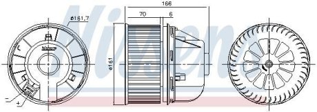 Вентилятор салона NISSENS 87488