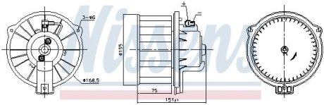 Вентилятор салона NISSENS 87796