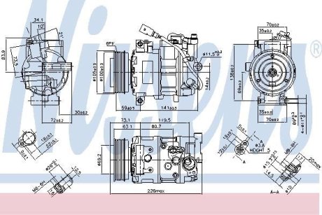 Компресор кондиціонера NISSENS 890048