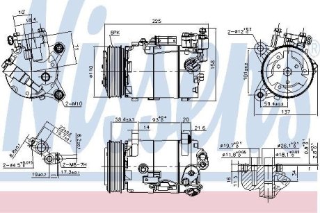 Компресор кондиціонера NISSENS 890099