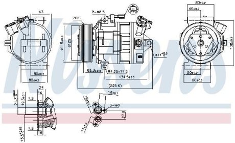 Компрессор кондиционера NISSENS 890138