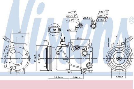 Компресор кондиціонера NISSENS 890241