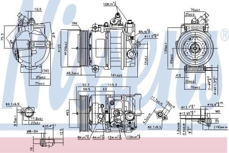 Компрессор кондиционера NISSENS 890322