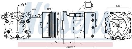 Компресор кондиціонера NISSENS 89032