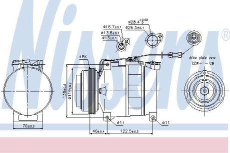 Компресор кондиціонера NISSENS 89045