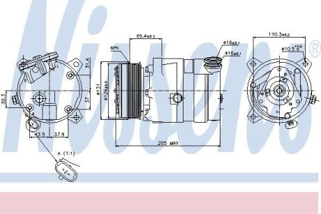 Компресор кондиціонера NISSENS 89062