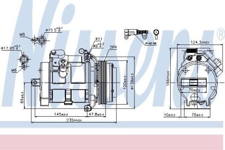 Компрессор кондиционера NISSENS 89081