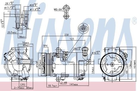 Компресор кондиціонера NISSENS 89216