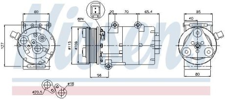 Компресор кондиціонера NISSENS 89326