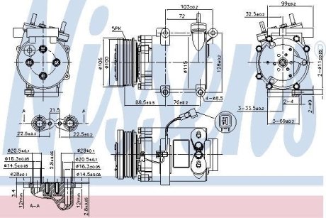 Компресор кондиціонера NISSENS 89327