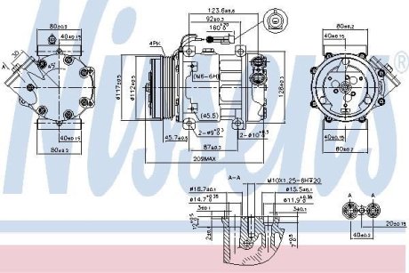 Компресор кондиціонера NISSENS 89347