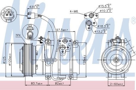 Компрессор кондиционера NISSENS 89376