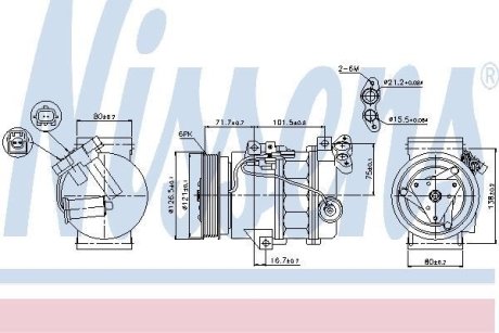 Компресор кондиціонера NISSENS 89386