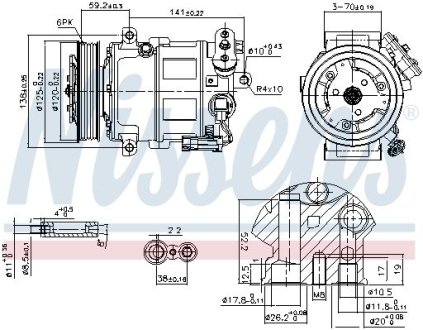 Компрессор кондиционера NISSENS 89497