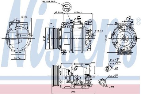 Компресор кондиціонера NISSENS 89520