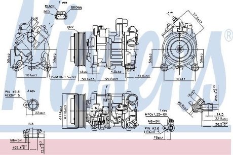 Компрессор кондиционера NISSENS 89585