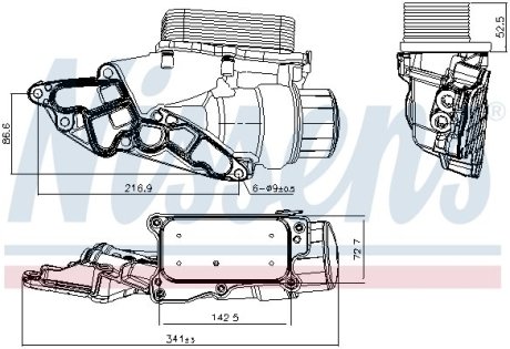 Масляний радіатор NISSENS 90933